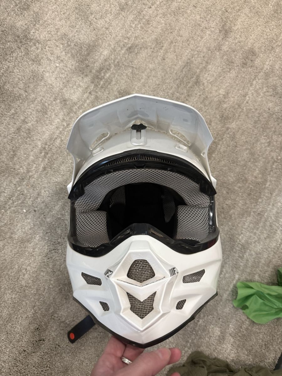 FLY Racing F2 Carbon Kevlar Dirt Bike Motocross Helmet - White XS