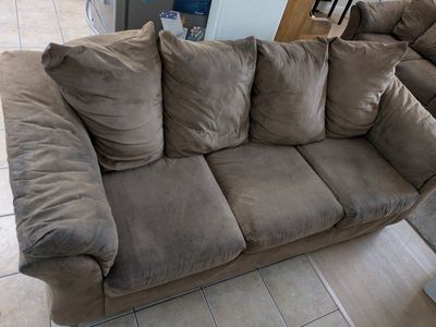 FREE Brown Microfiber Couch