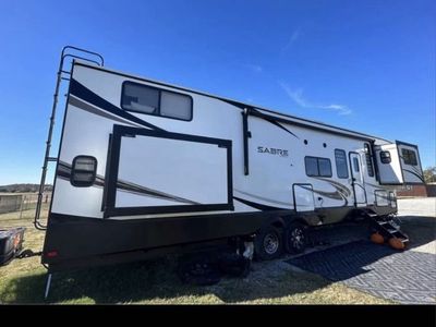 2021 Forest River Sabre 37FLL 5th Wheel RV - 4 Slides, Solar Panel, New Tires