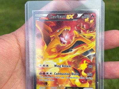 Pokemon Charizard EX Basic 180 HP Wing Attack & Combustion Blast XY121 Full Art Holo Card