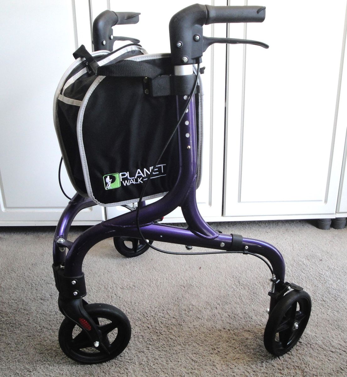 Planetwalk Premium 3-Wheel Rollator Walker for Seniors