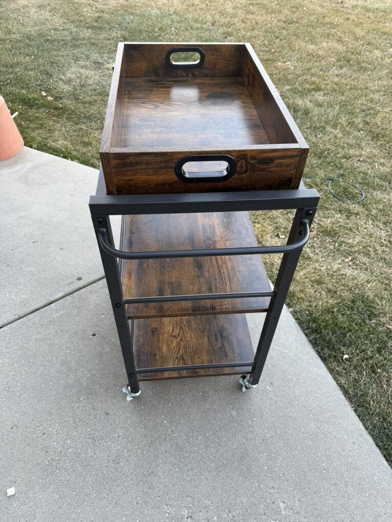 3 tier Rolling kitchen serving cart