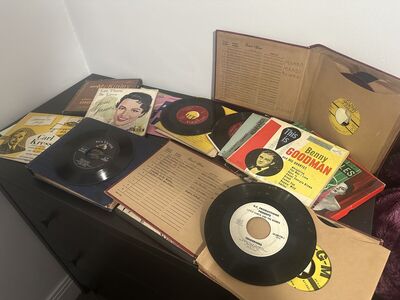 Vintage record collection
