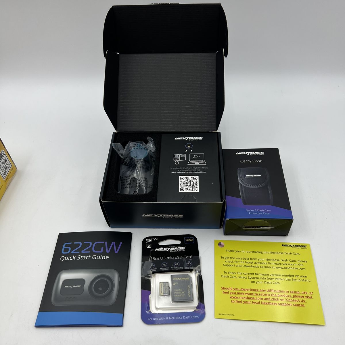 Nextbase 622GW Dash Camera Bundle with 128GB U3 SD Card (New/Open Box)