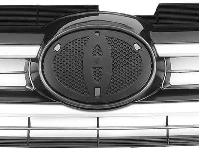 2017-2019 Toyota Highlander Front Upper Bumper Kidney Grille Grill Black Silver Tone