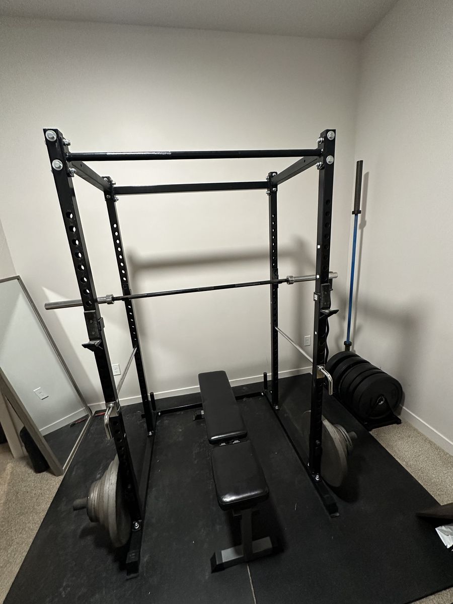 Squat Rack With 265 Lbs in Plates