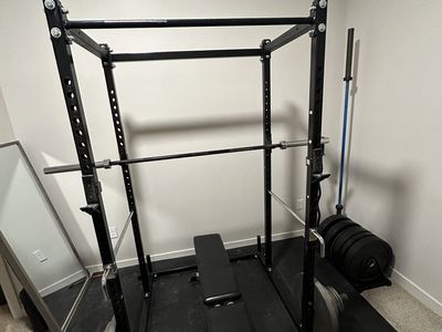 Squat Rack With 265 Lbs in Plates