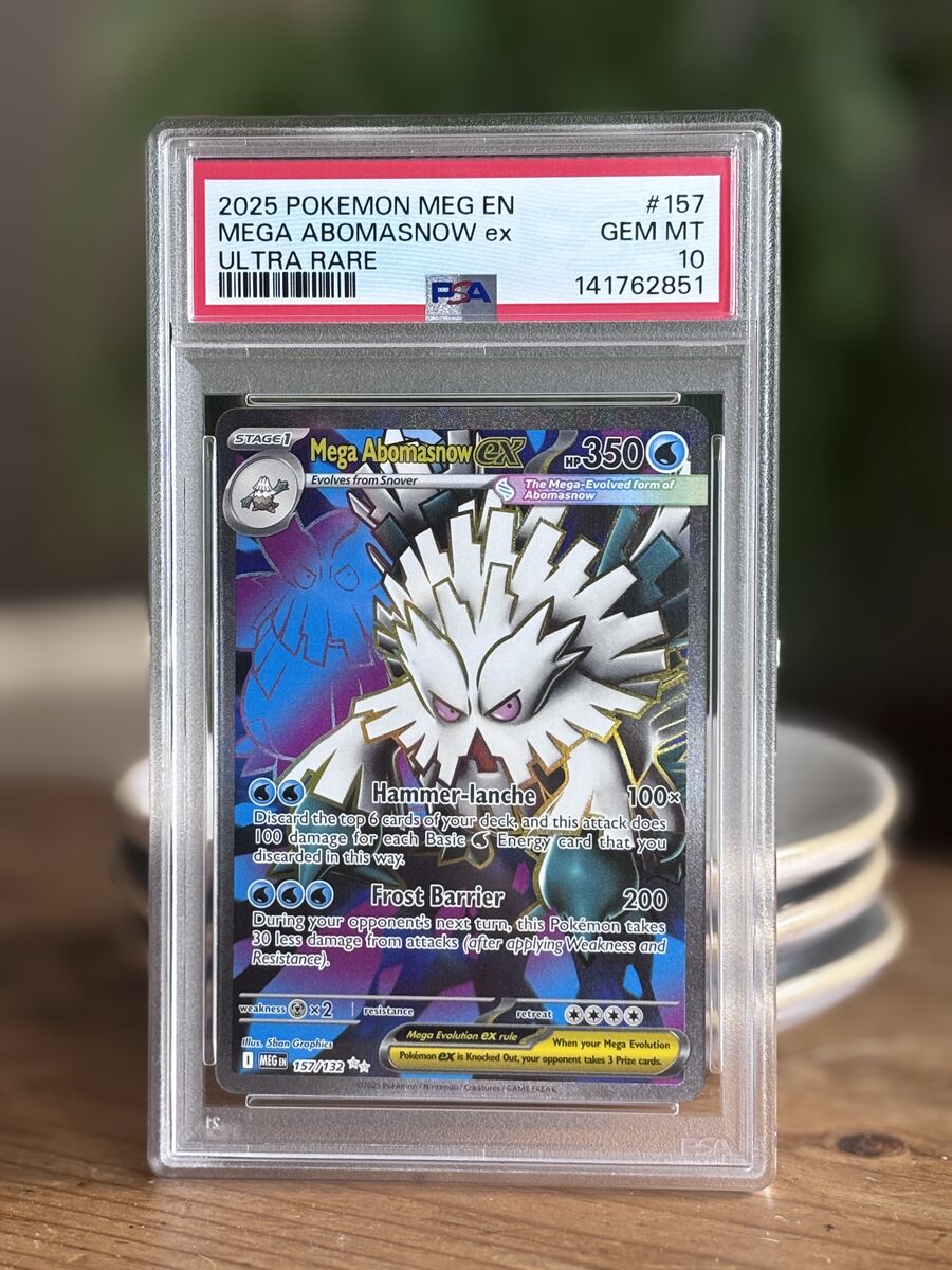 Pokemon Abomasnow EX MEG EN - Ultra Rare - PSA 10