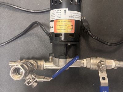 Chugger inline stainless steel pump for home brewing