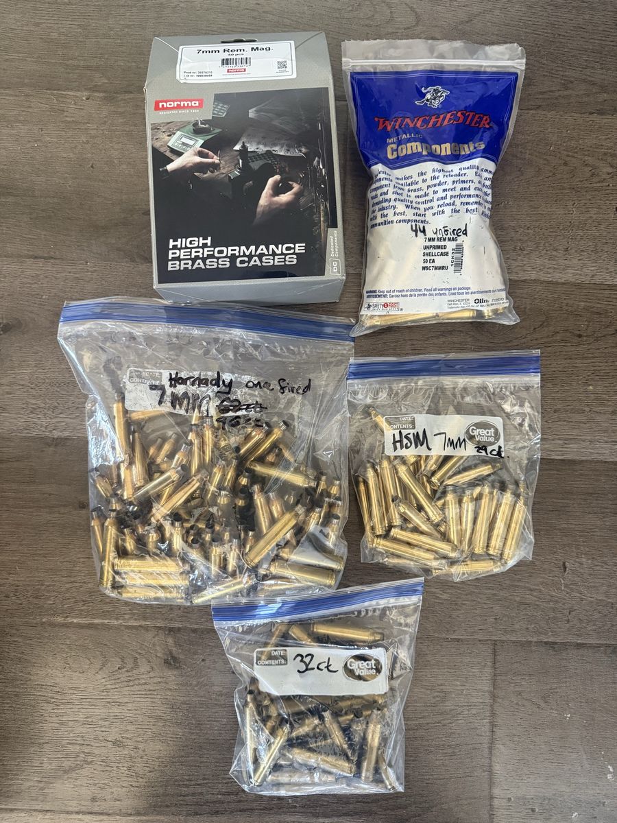 7mm Rem Mag Reloading Brass 