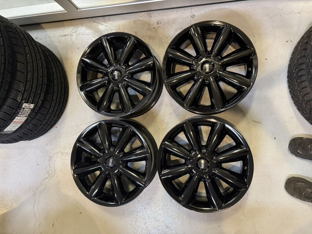 Mini Cooper Wheels Freshly Powedercoated 18x7-1/2
