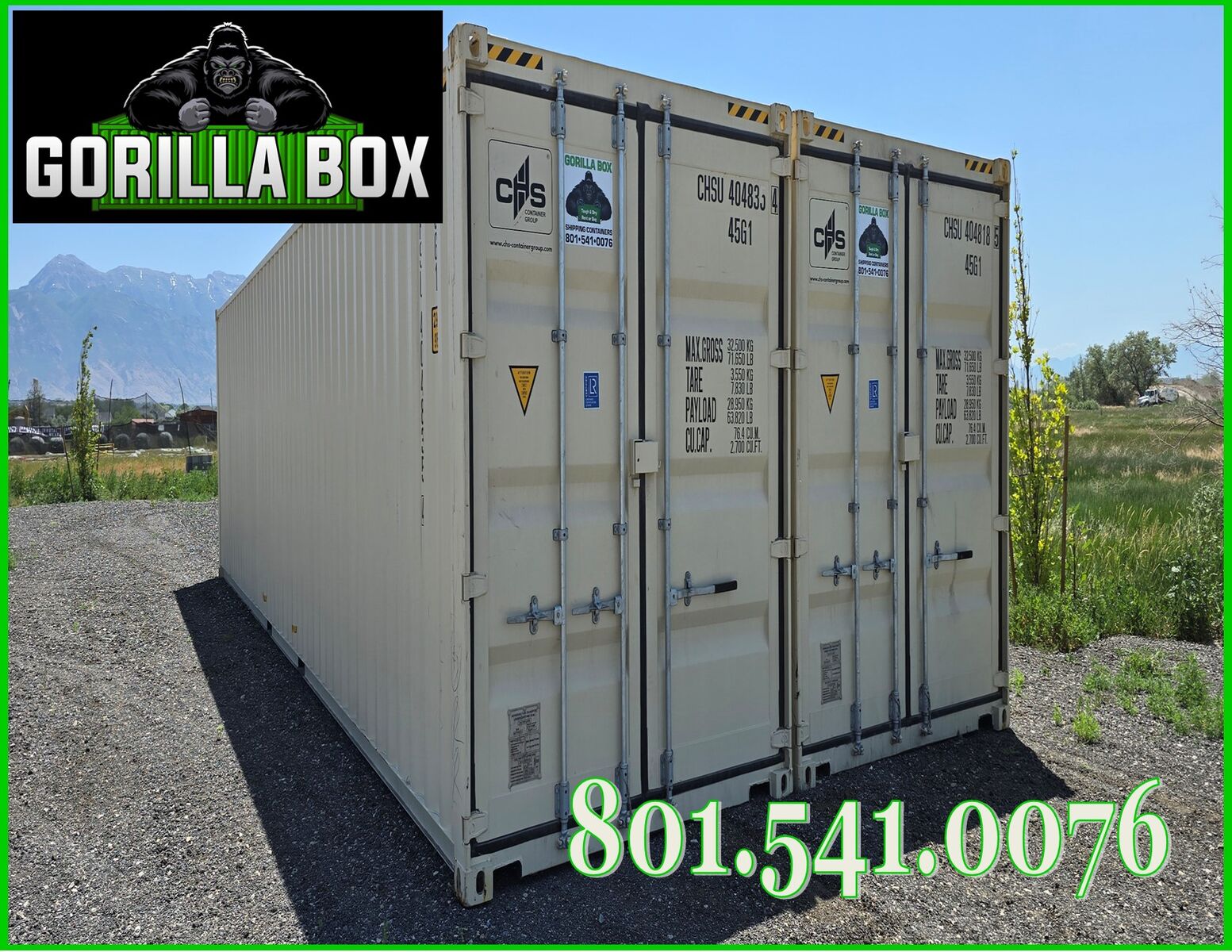 20' and 40' High Cube Shipping Containers. Great Office, Shed, Used and New One Trip Conex, Connex, Storage, Best Price!