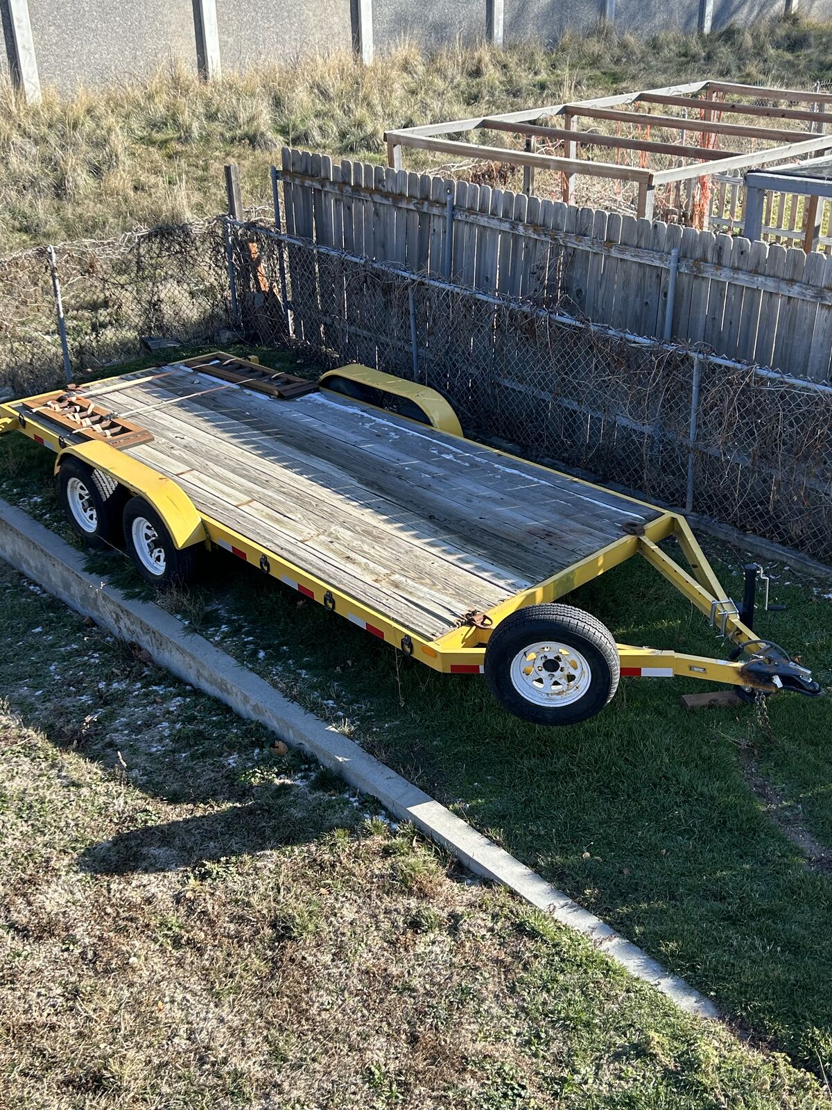 7 X 16 Tandem axel Flat Bed Trailer