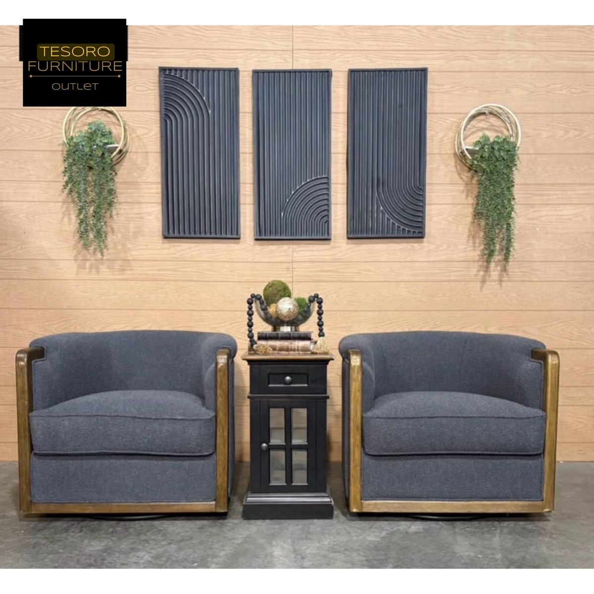 ASH SWIVEL BARREL CHAIRS *4 in stock