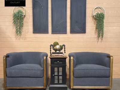ASH SWIVEL BARREL CHAIRS *4 in stock