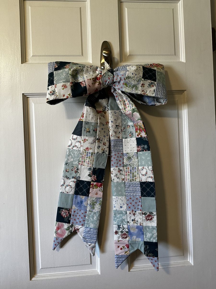 Quilted Bow for Door Decor