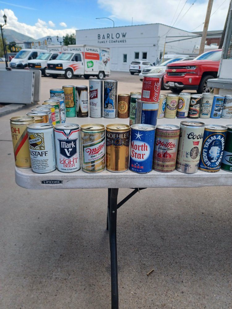 Vintage Beer Cans Collection - Assorted Brands & Varieties