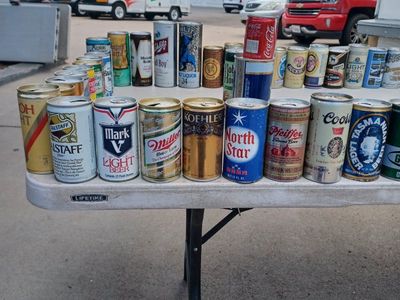Vintage Beer Cans Collection - Assorted Brands & Varieties