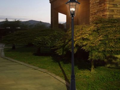 Lutec LED Solar Post Lantern 300 Lumen 1900527 #70634