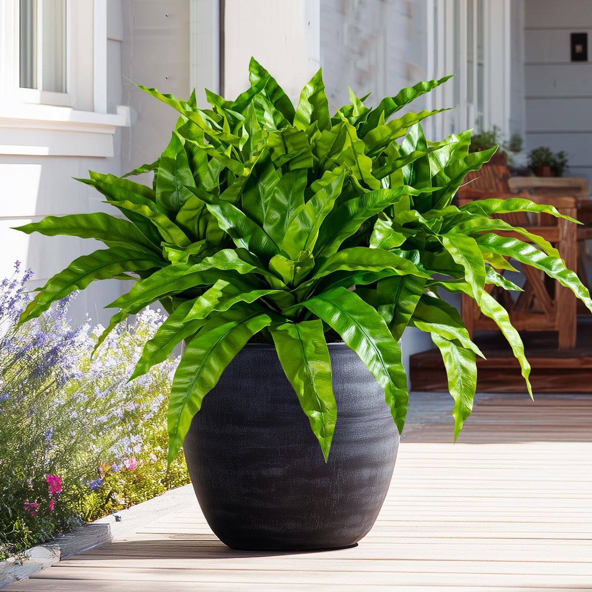 4 Pcs Artificial Greenery Stems Fake Bird Nest Fern Faux Branches Artificial Plants Realistic Fake Dracaena Realistic Plants for