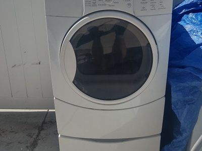 Kenmore HE Front Load Dryer with Pedestal – Works Great
