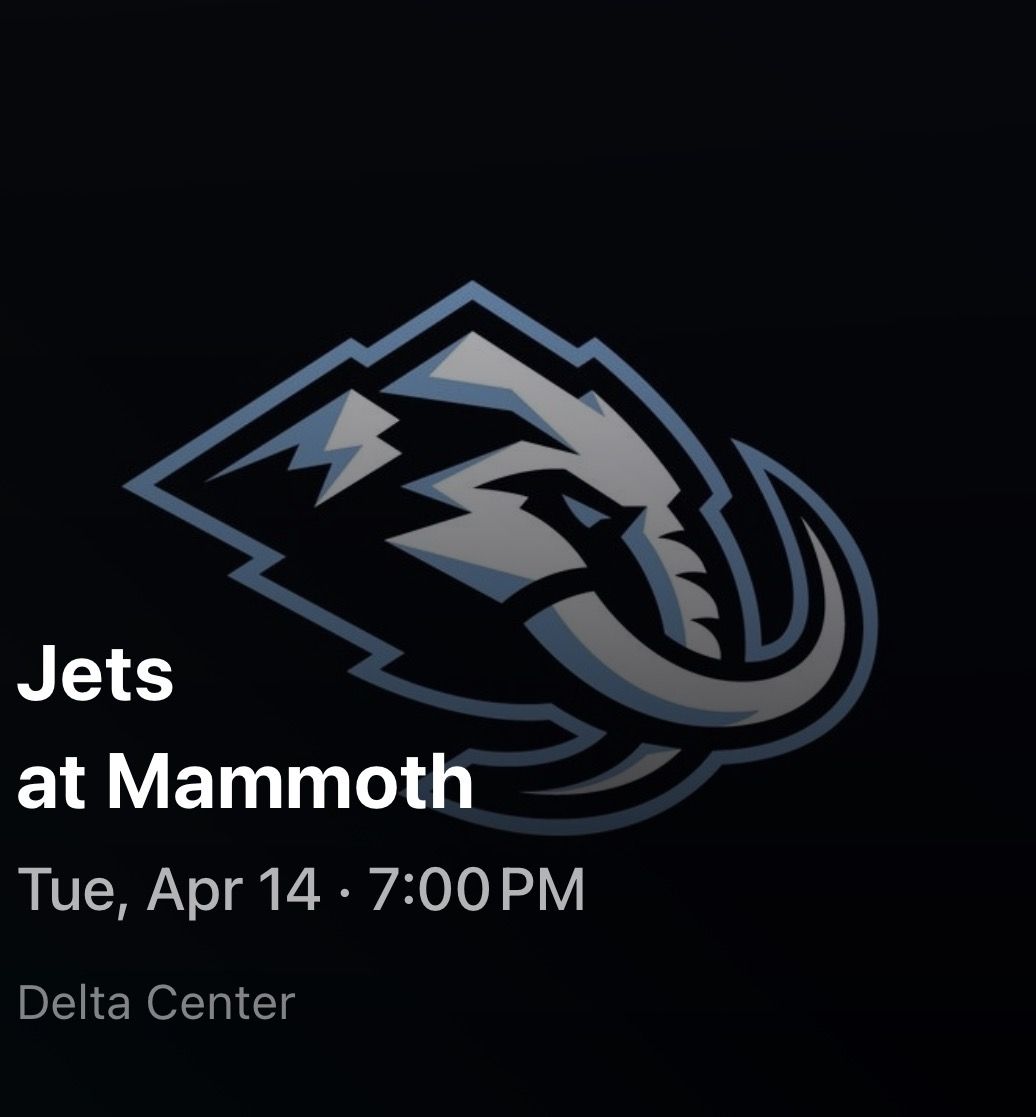 Utah Mammoth vs Winnipeg Jets 4/14 7pm