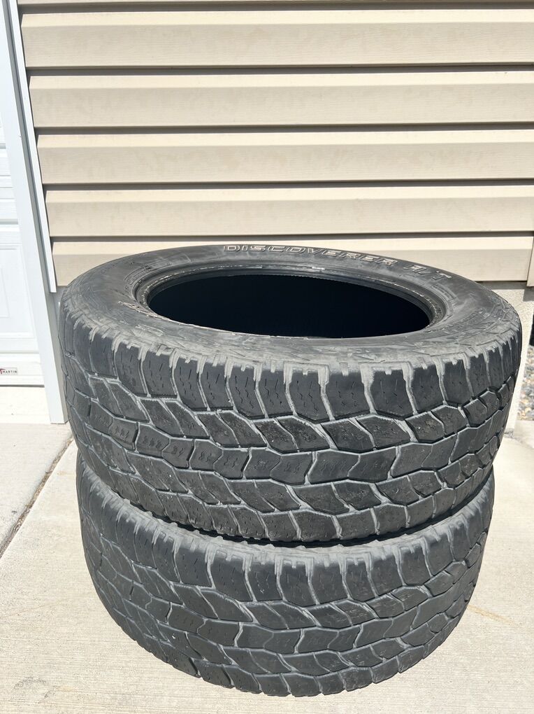3-used Cooper 275/55R-20 Tires
