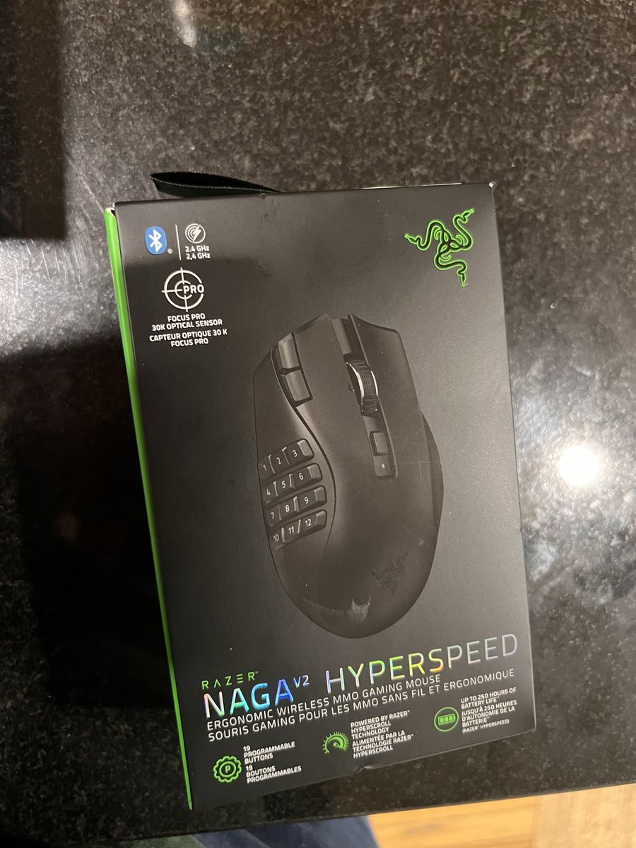 Razer wireless gaming mouse naga v2 hyperspeed