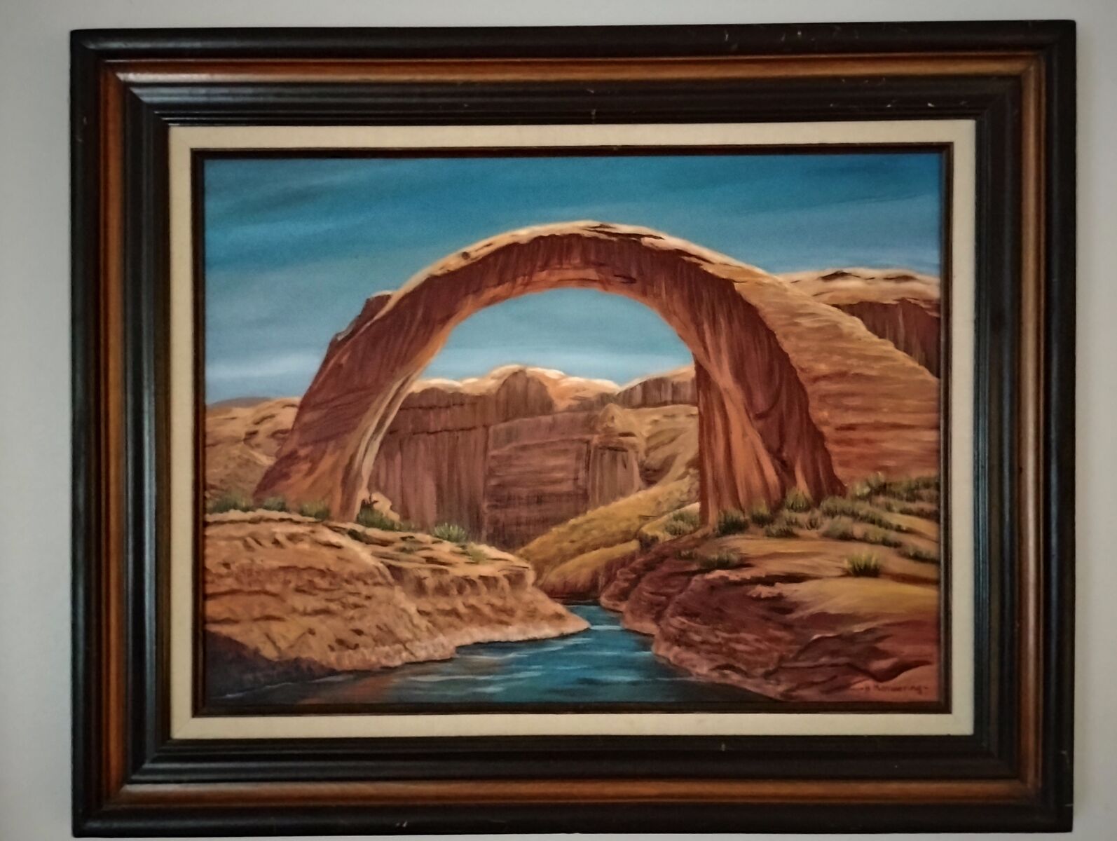 Rainbow Bridge - oil painting.