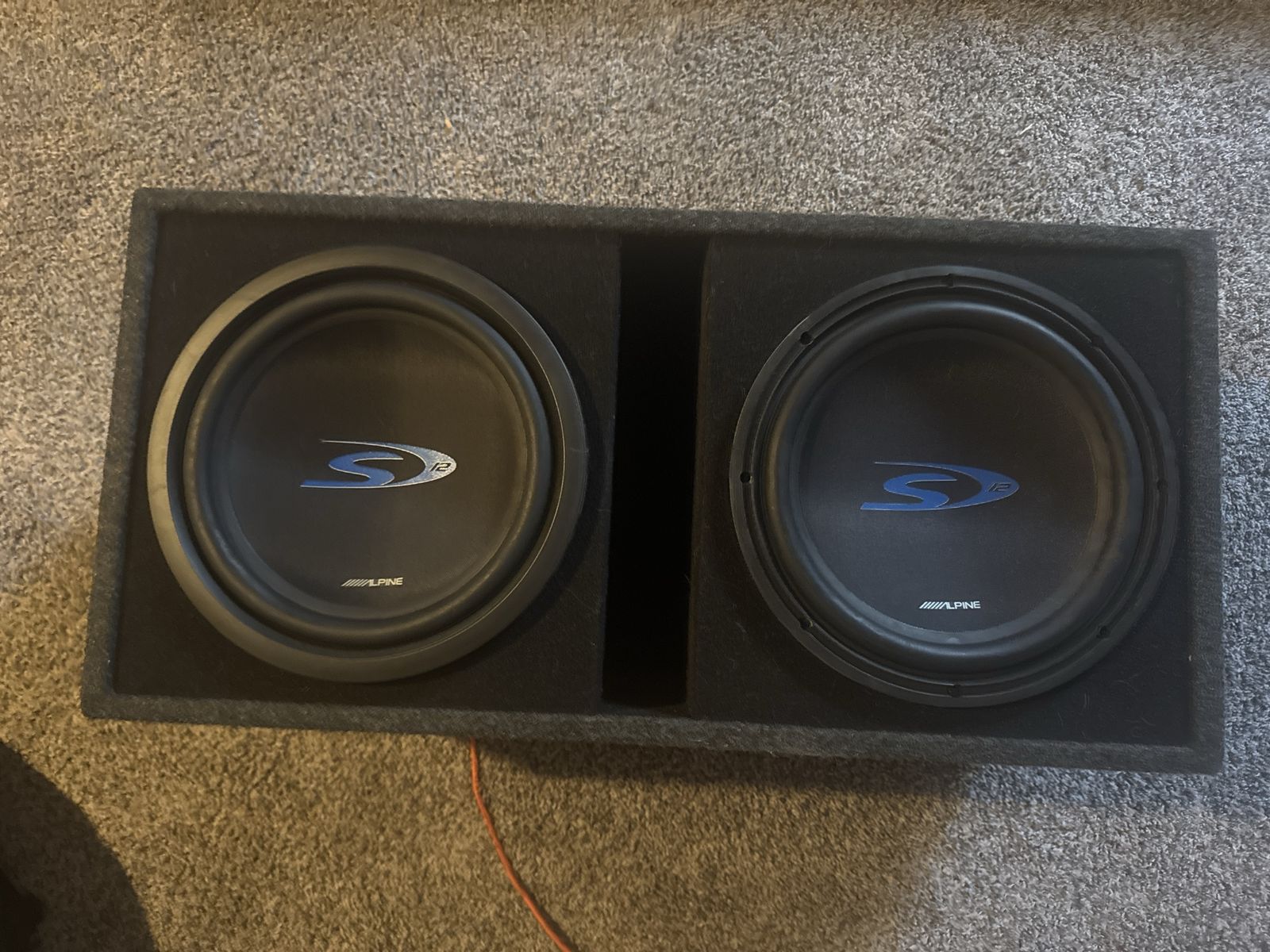 Dual Alpine Type-S 12-Inch Subwoofers in Ported Enclosure Box