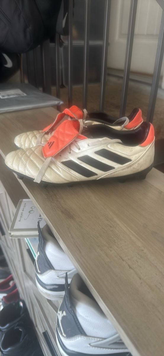 adidas Predator Mania Soccer Cleats White Orange Black Men's Size Unknown