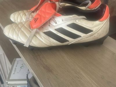 adidas Predator Mania Soccer Cleats White Orange Black Men's Size Unknown