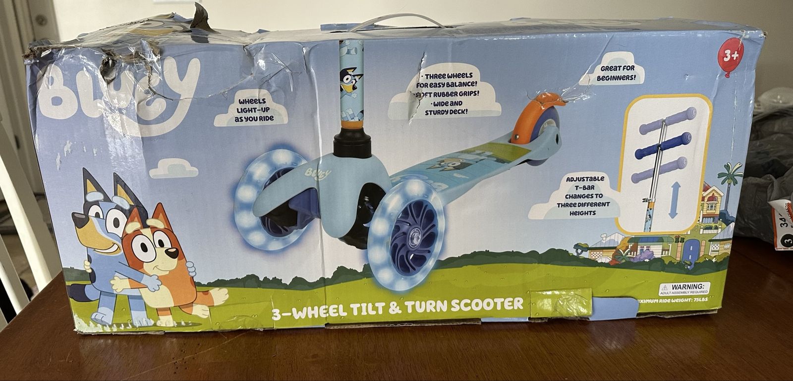 Bluey 3 Wheel Kids Scooter