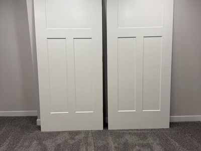 2 Modern Panel Interior Doors – 35 3/4” x 80”