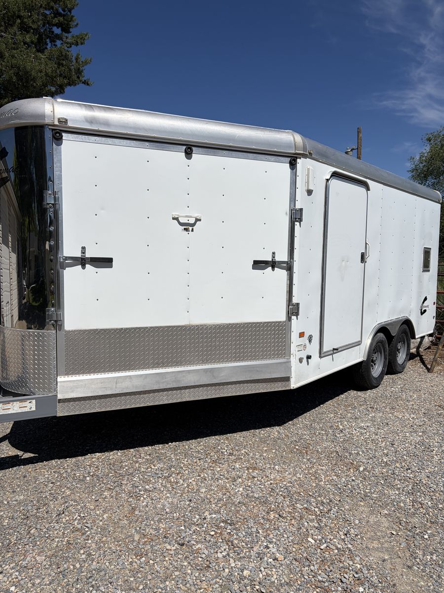 2 Place Charmac Enclosed Snowmobile Trailer