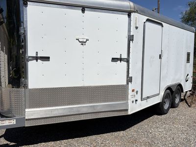 2 Place Charmac Enclosed Snowmobile Trailer