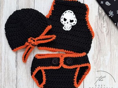 Baby Harley Biker Crochet Photo Prop