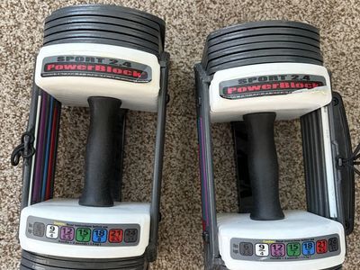 Adjustable dumbbell set (6-24lbs each side)