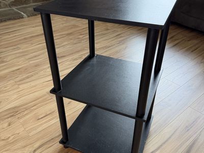 Black Shelving Unit