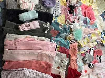 Newborn girl baby clothes bundle + extras