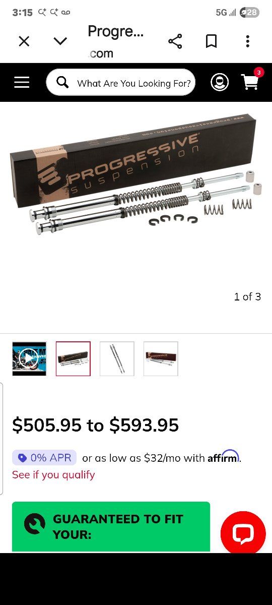 Harley Touring progressive monotube suspension