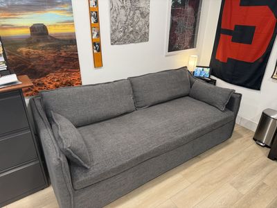 World Market Eileen Slipcover Sofa - Low Mileage