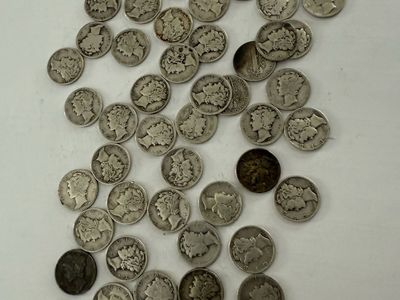 100 silver dimes 1A