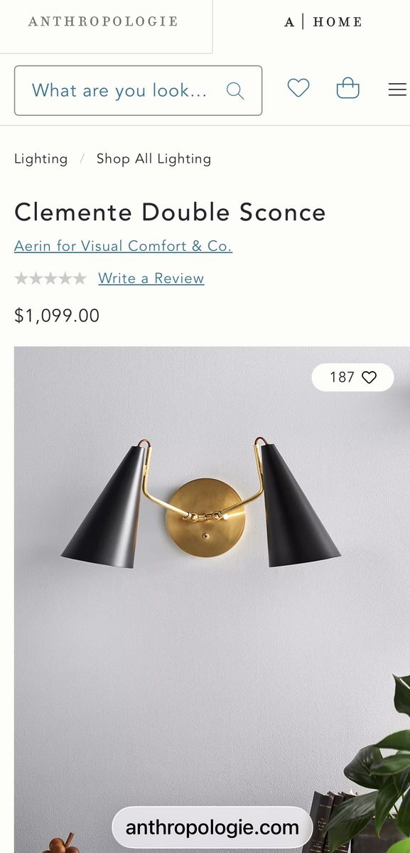 Clemente Double Sconce (new)