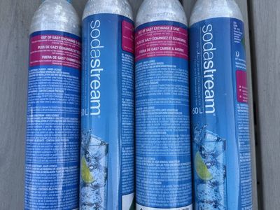Sodastream 60L bottles new (Lot of 4)