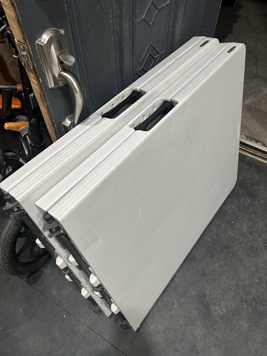 Two Lifetime Tables 6ft Foldable