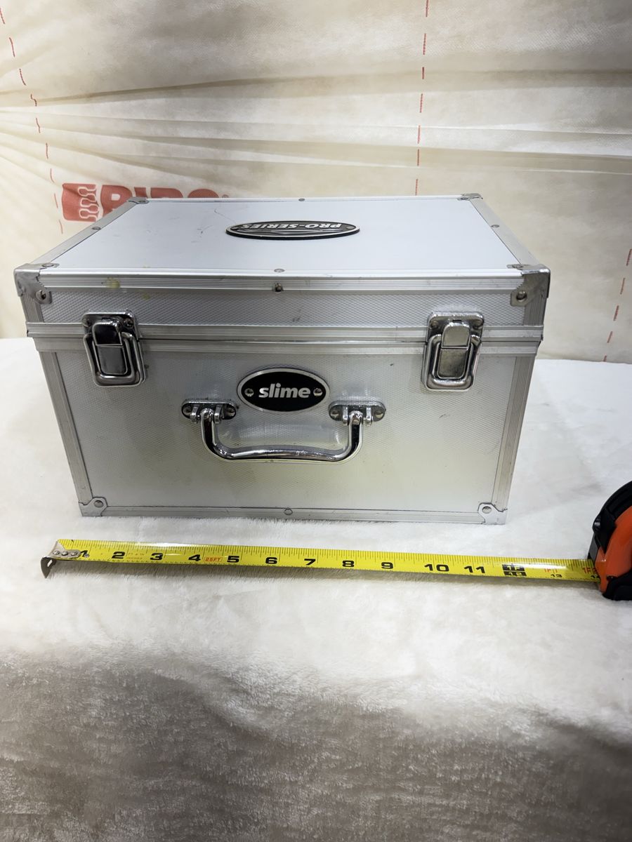 Slime Pro-Series Aluminum Hard Storage Carrying Case Box ~12" x 9" x 7"