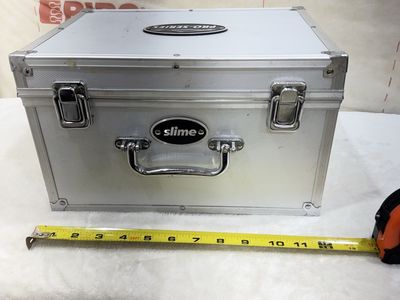 Slime Pro-Series Aluminum Hard Storage Carrying Case Box ~12" x 9" x 7"