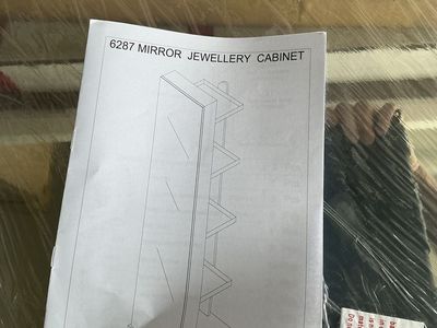 Brand New Full Length Mirror Jewelry Cabinet / Arm