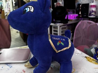 KellyToy Prancer The Blue Reindeer Plush Stuffed Animal Toy